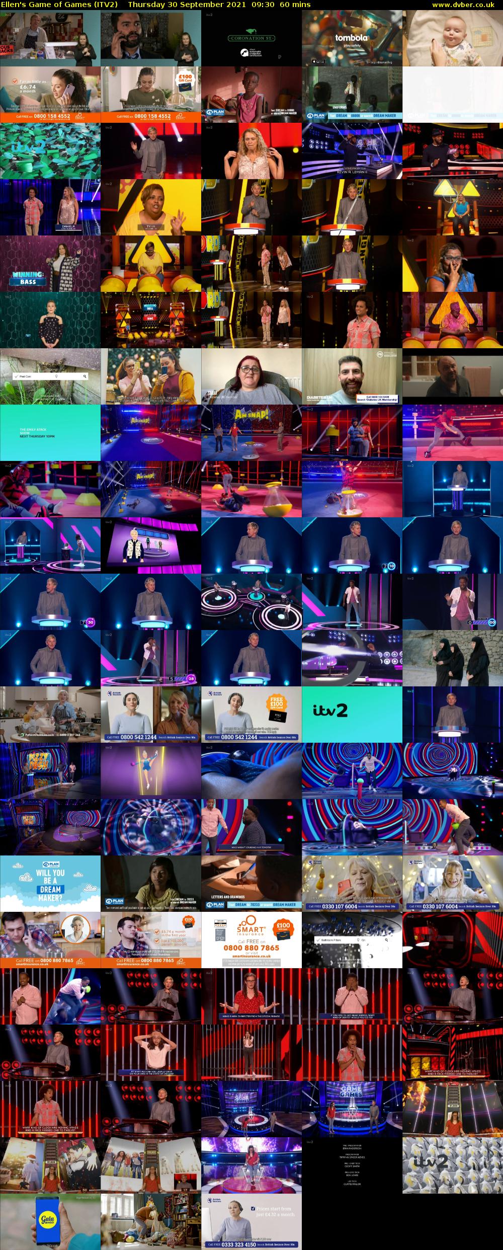 Ellen's Game of Games (ITV2) Thursday 30 September 2021 09:30 - 10:30