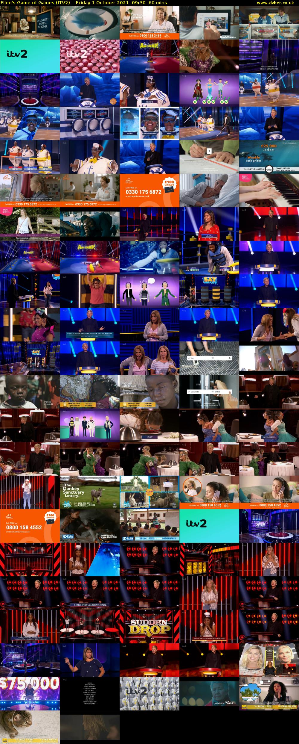 Ellen's Game of Games (ITV2) Friday 1 October 2021 09:30 - 10:30