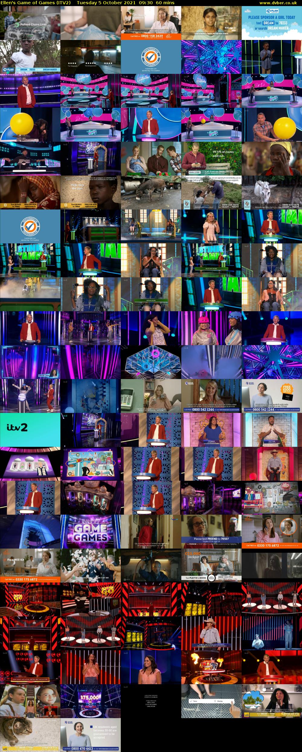 Ellen's Game of Games (ITV2) Tuesday 5 October 2021 09:30 - 10:30