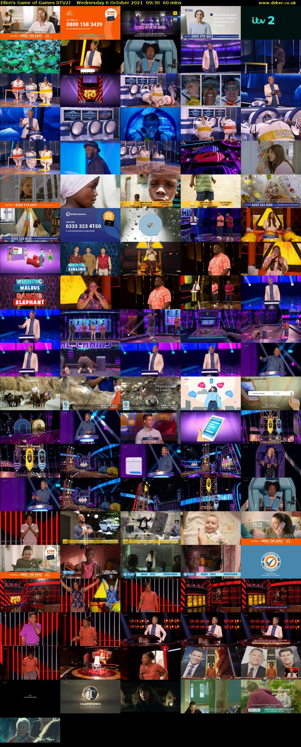 Ellen's Game of Games (ITV2) Wednesday 6 October 2021 09:30 - 10:30