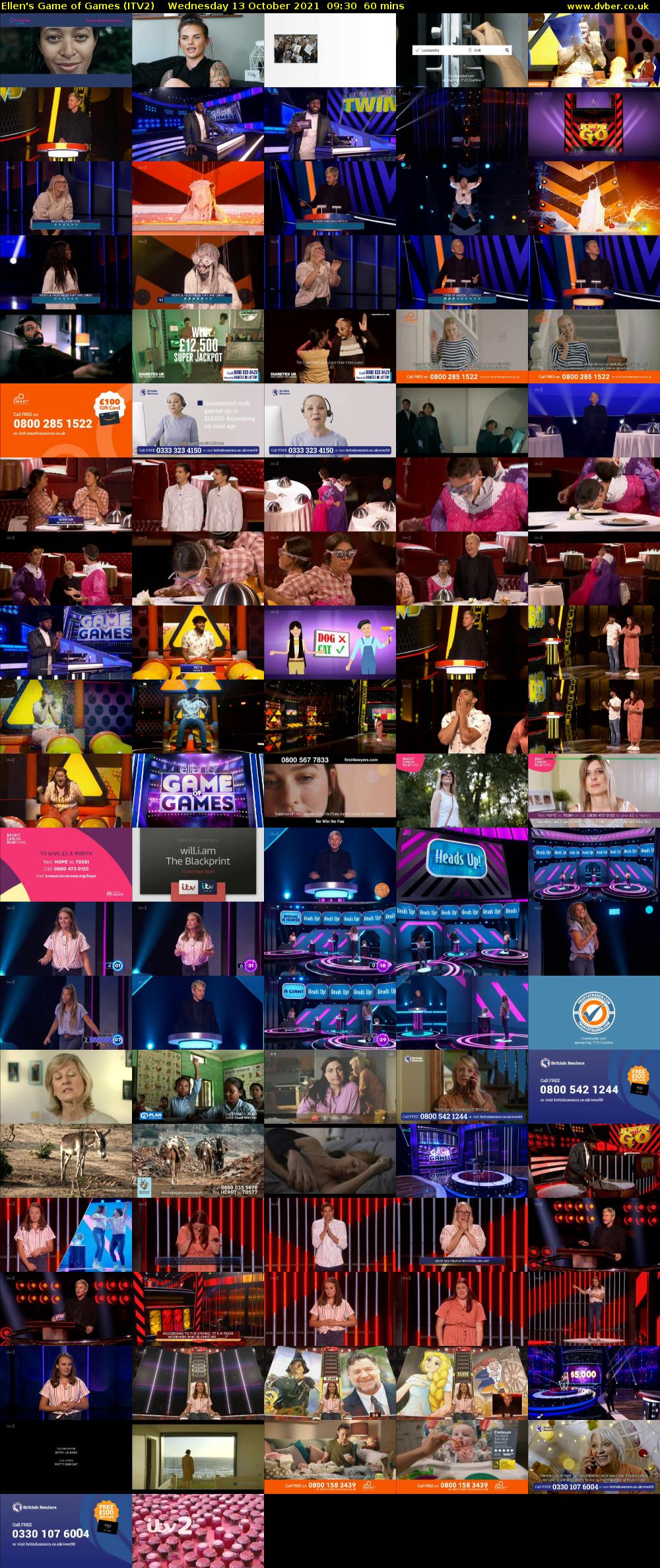 Ellen's Game of Games (ITV2) Wednesday 13 October 2021 09:30 - 10:30