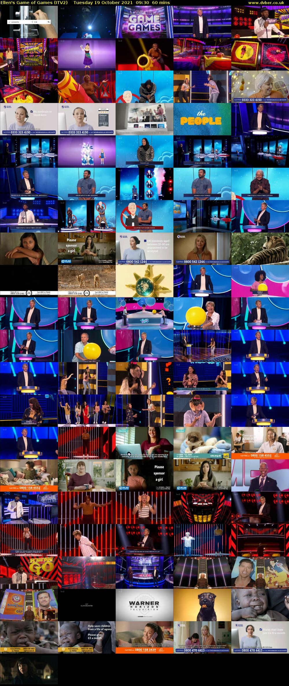 Ellen's Game of Games (ITV2) Tuesday 19 October 2021 09:30 - 10:30