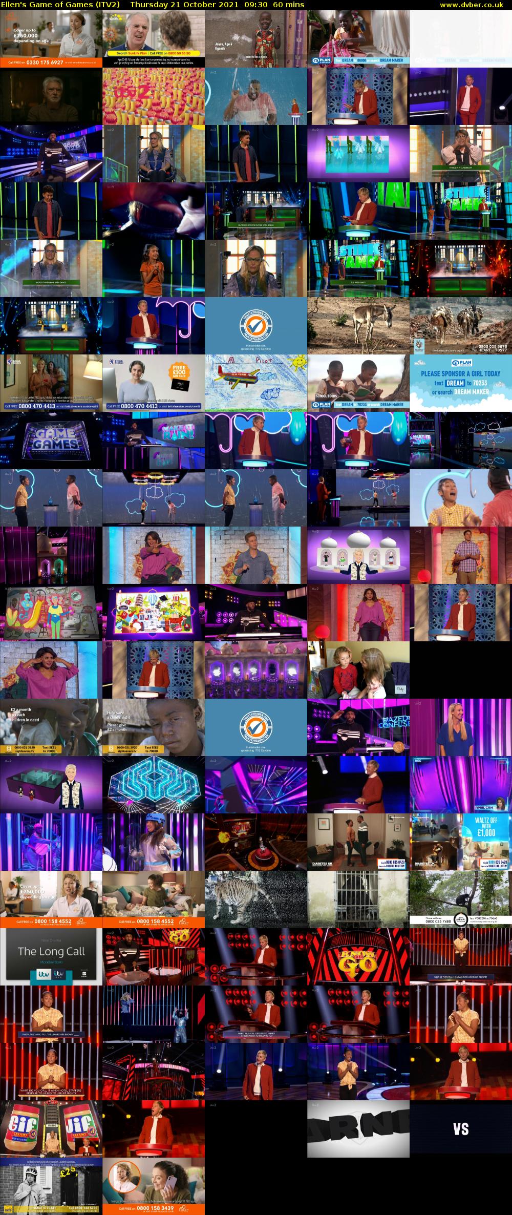 Ellen's Game of Games (ITV2) Thursday 21 October 2021 09:30 - 10:30