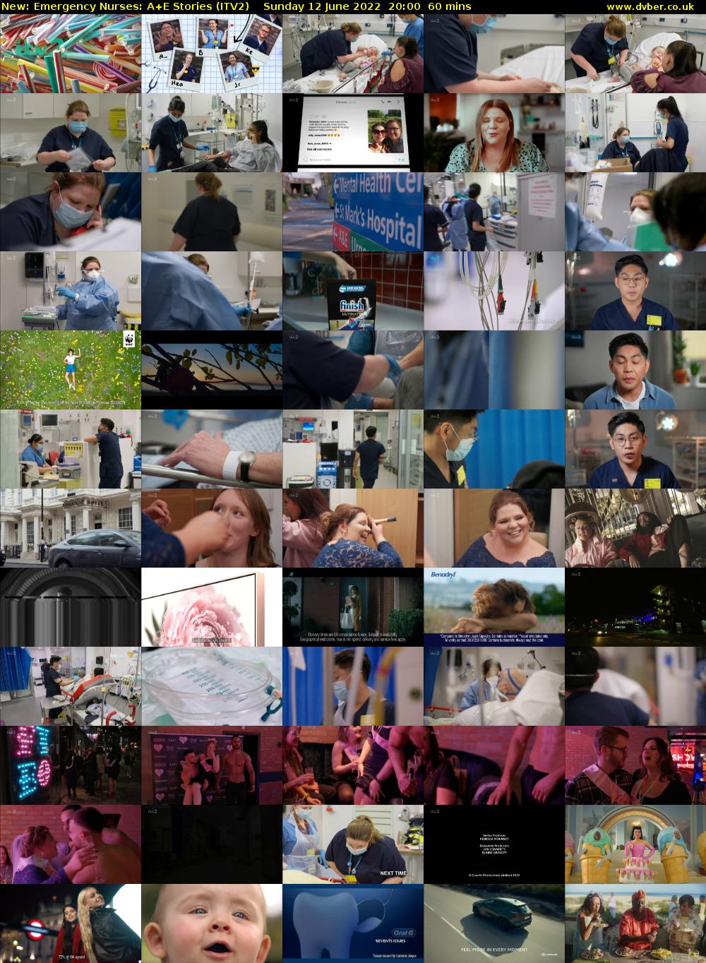 Emergency Nurses: A+E Stories (ITV2) Sunday 12 June 2022 20:00 - 21:00