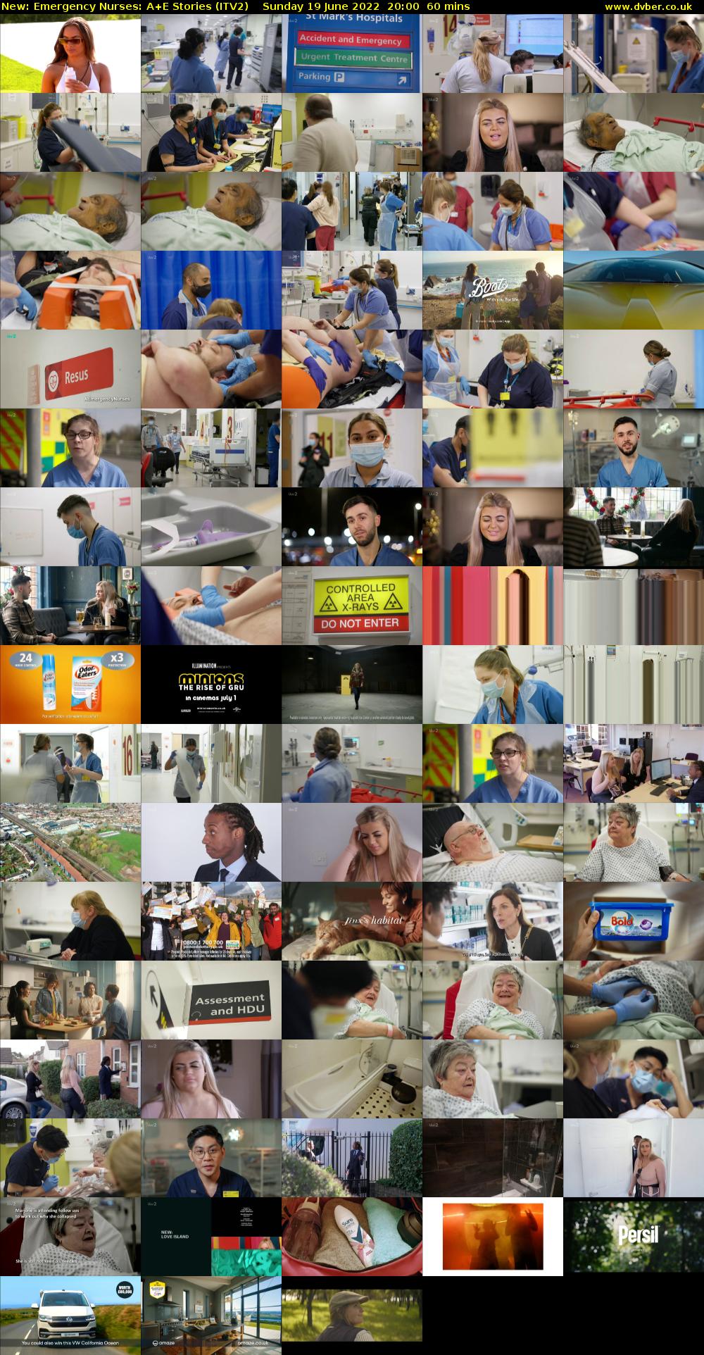 Emergency Nurses: A+E Stories (ITV2) Sunday 19 June 2022 20:00 - 21:00