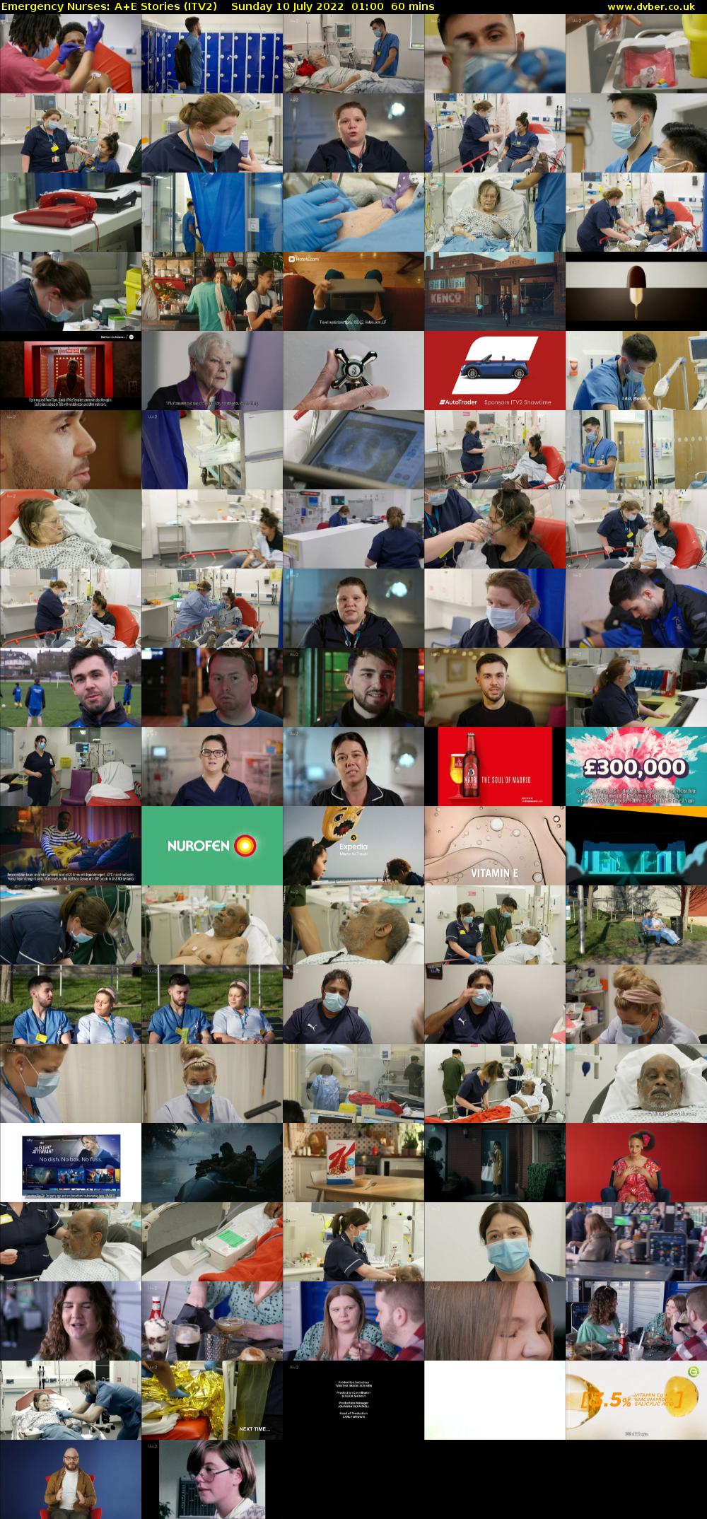 Emergency Nurses: A+E Stories (ITV2) Sunday 10 July 2022 01:00 - 02:00