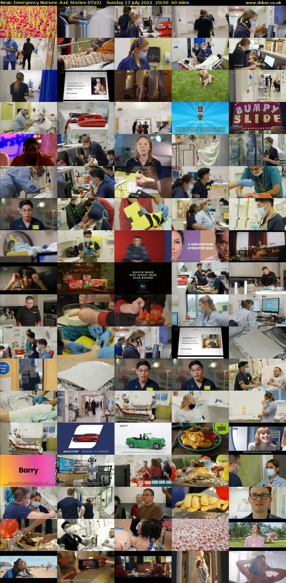 Emergency Nurses: A+E Stories (ITV2) Sunday 17 July 2022 20:00 - 21:00