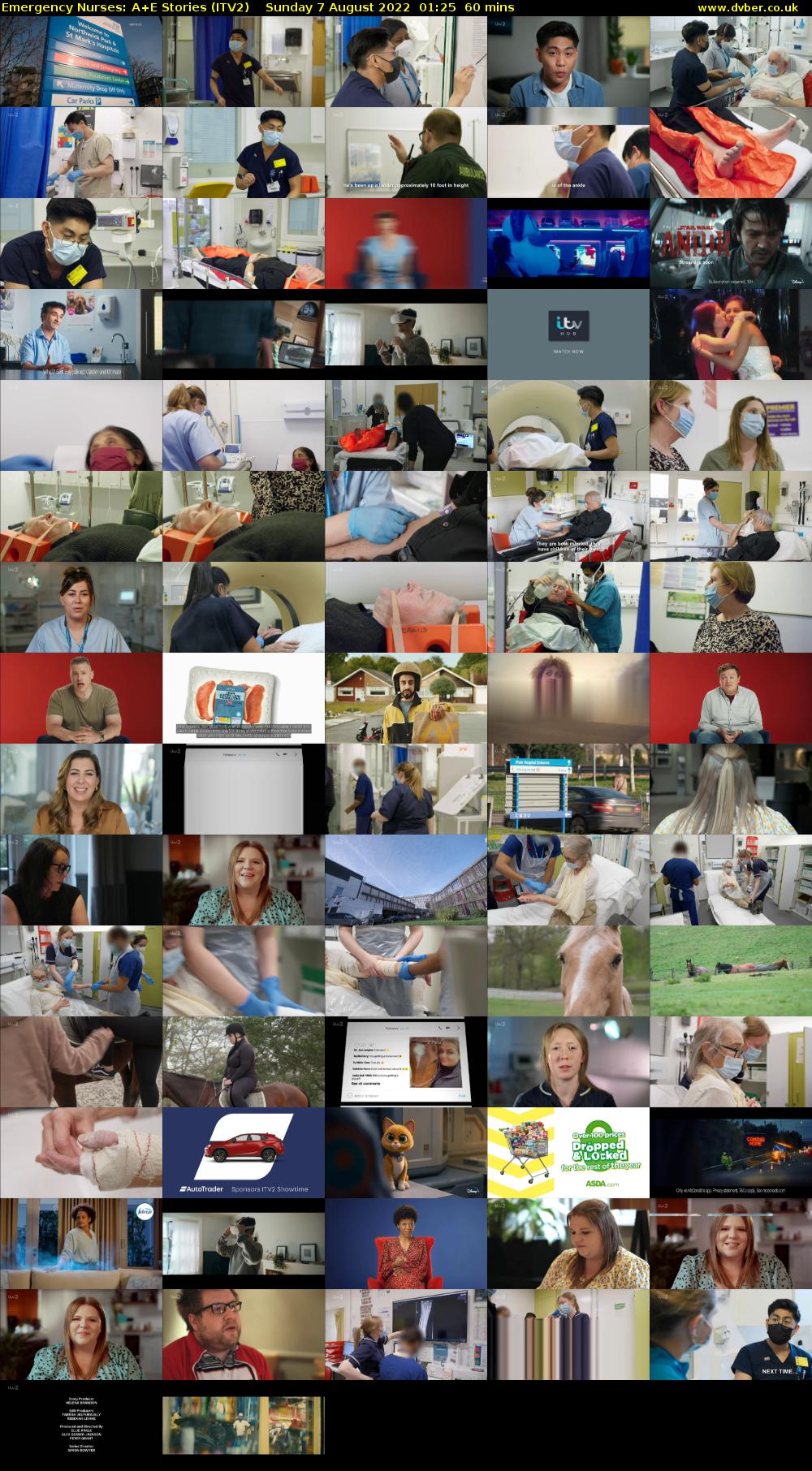 Emergency Nurses: A+E Stories (ITV2) Sunday 7 August 2022 01:25 - 02:25