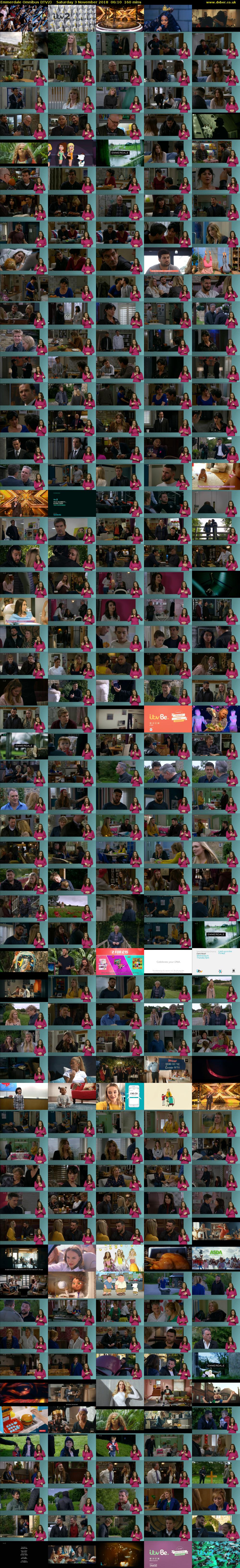 Emmerdale Omnibus (ITV2) Saturday 3 November 2018 06:10 - 08:50