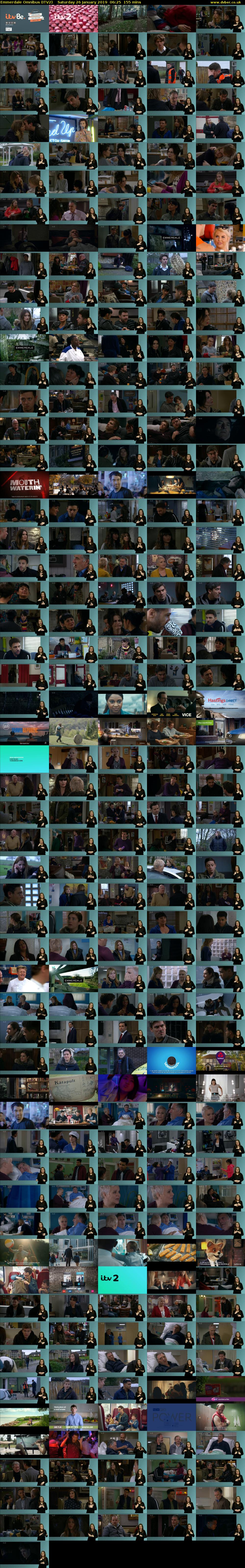 Emmerdale Omnibus (ITV2) Saturday 26 January 2019 06:25 - 09:00