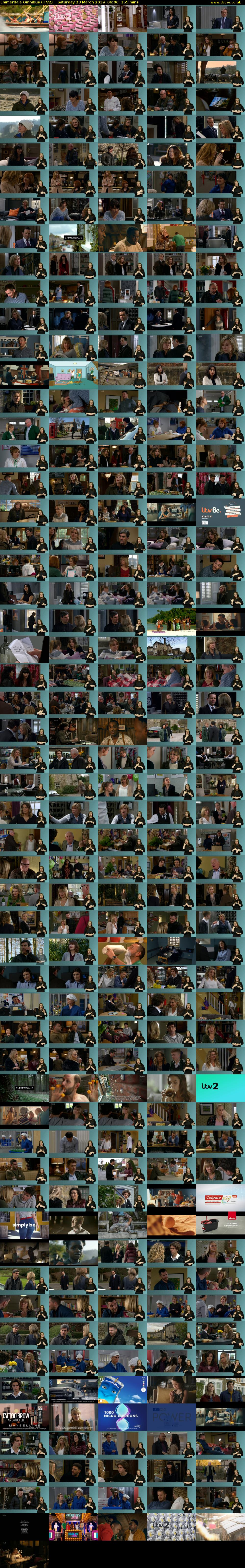 Emmerdale Omnibus (ITV2) Saturday 23 March 2019 06:00 - 08:35