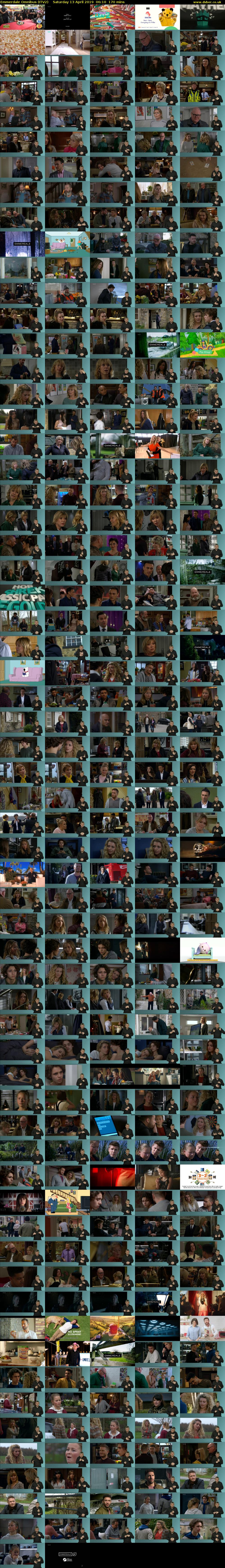 Emmerdale Omnibus (ITV2) Saturday 13 April 2019 06:10 - 09:00