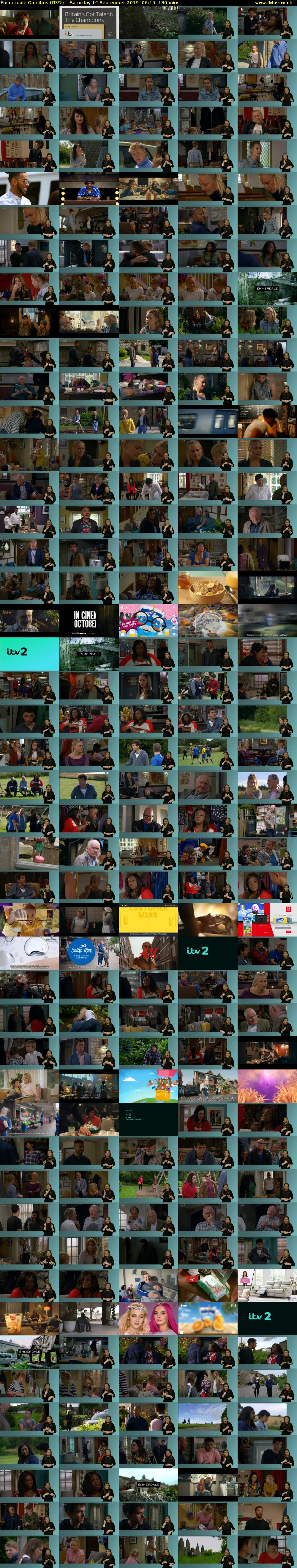 Emmerdale Omnibus (ITV2) Saturday 14 September 2019 06:15 - 08:25