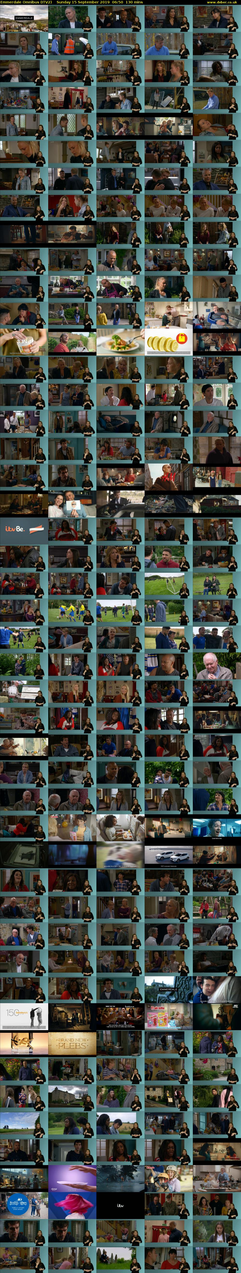 Emmerdale Omnibus (ITV2) Sunday 15 September 2019 06:50 - 09:00