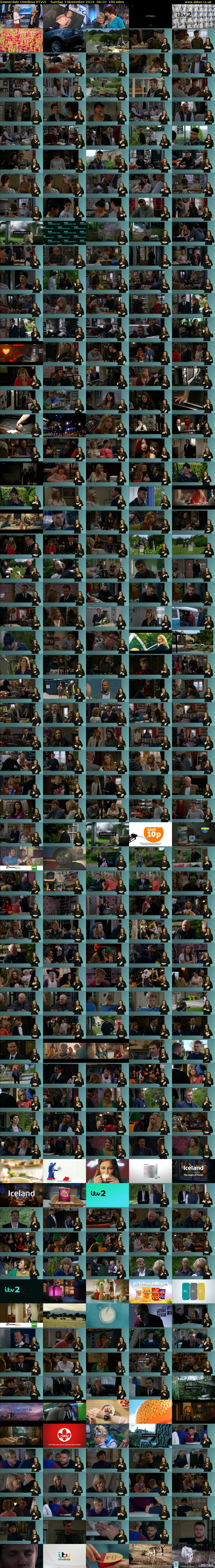 Emmerdale Omnibus (ITV2) Sunday 3 November 2019 06:10 - 09:10