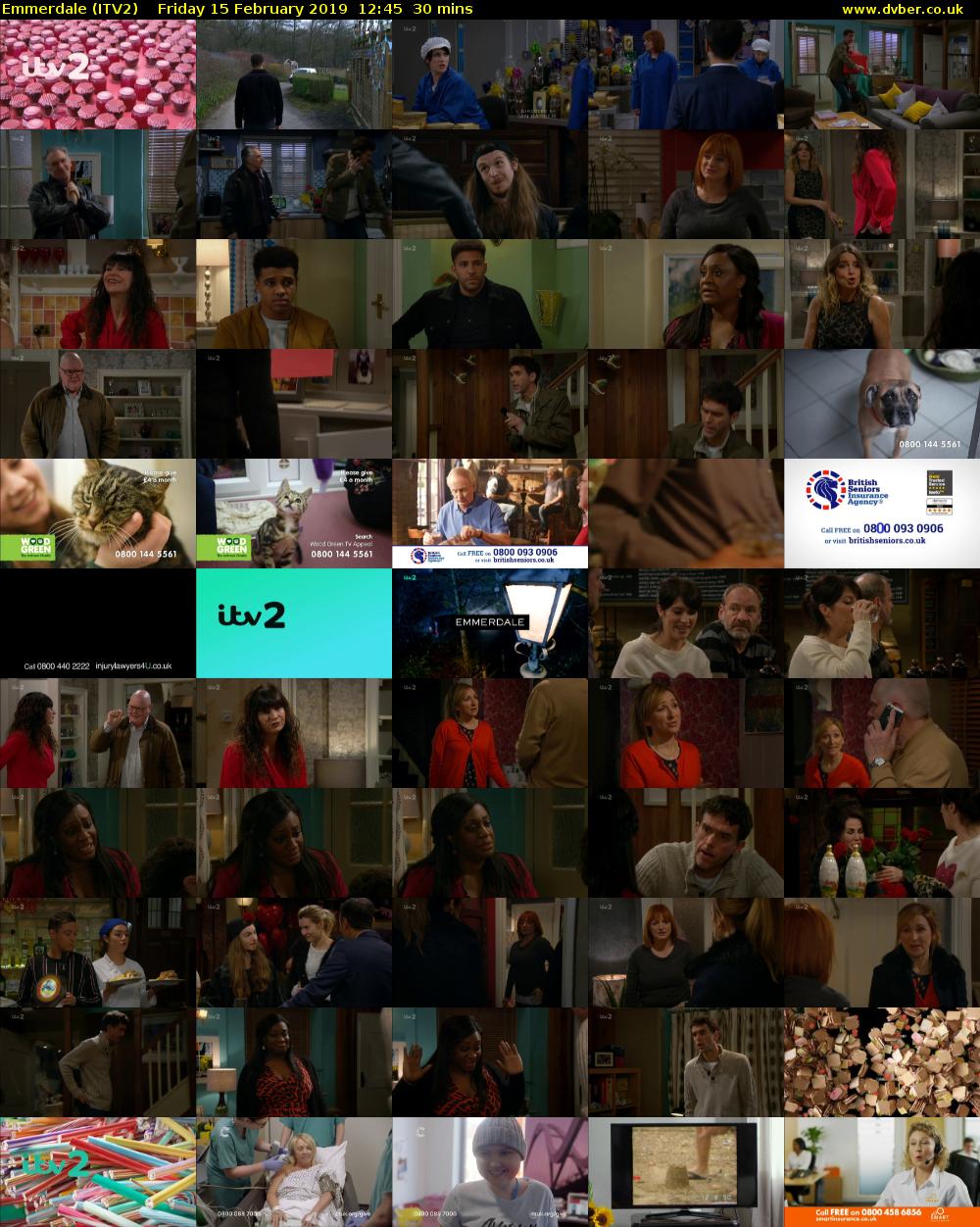 Emmerdale (ITV2) Friday 15 February 2019 12:45 - 13:15