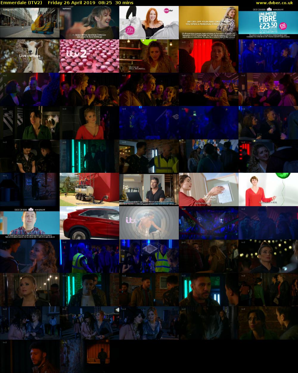 Emmerdale (ITV2) Friday 26 April 2019 08:25 - 08:55