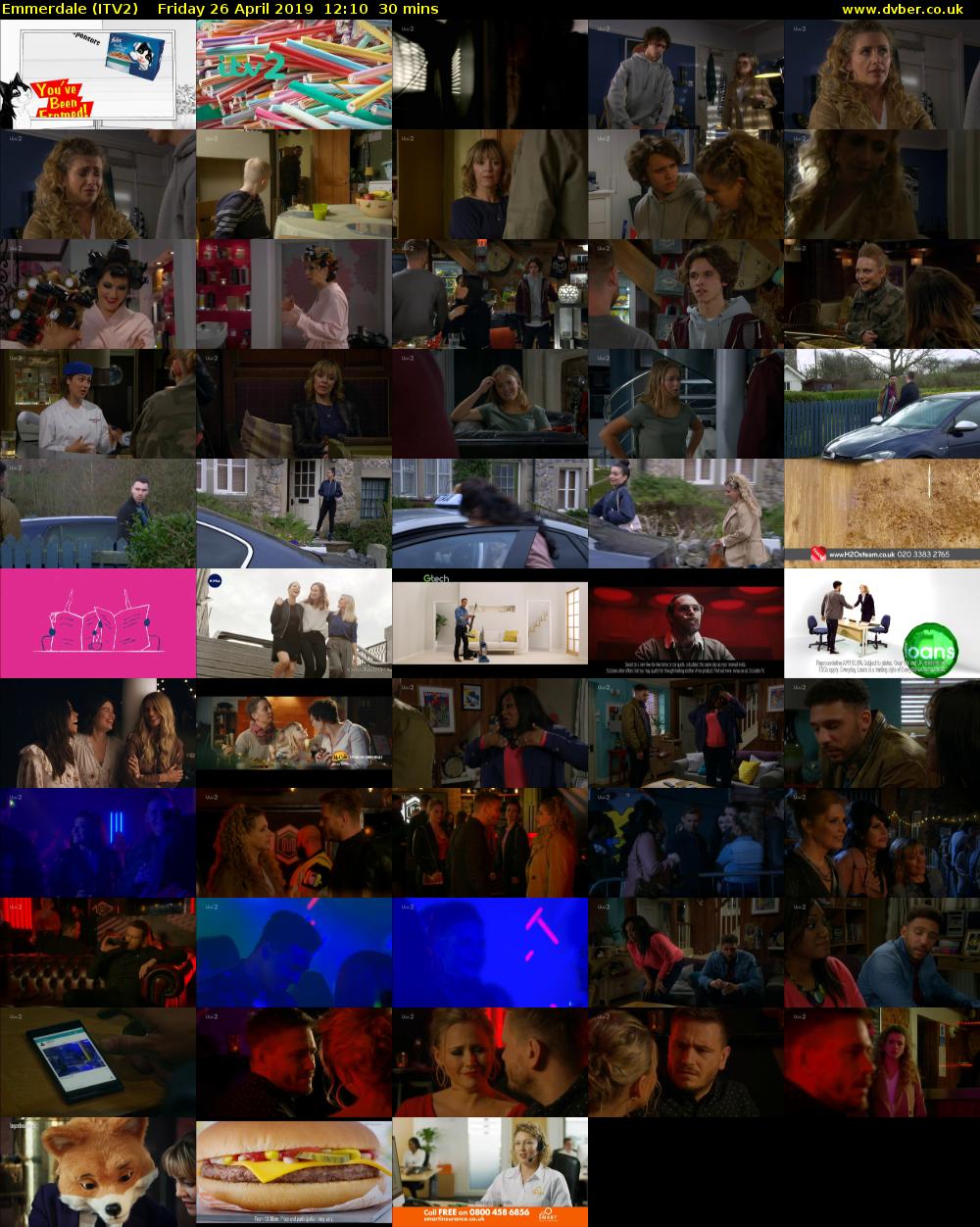 Emmerdale (ITV2) Friday 26 April 2019 12:10 - 12:40