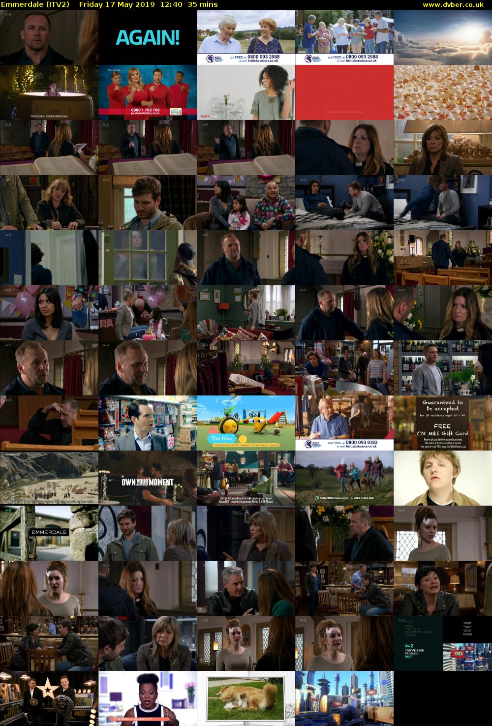 Emmerdale (ITV2) Friday 17 May 2019 12:40 - 13:15