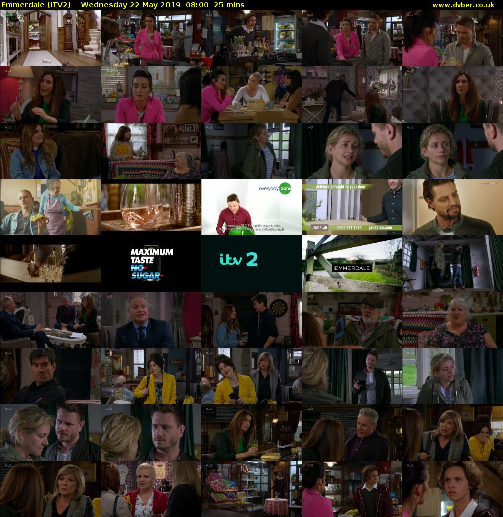 Emmerdale (ITV2) Wednesday 22 May 2019 08:00 - 08:25