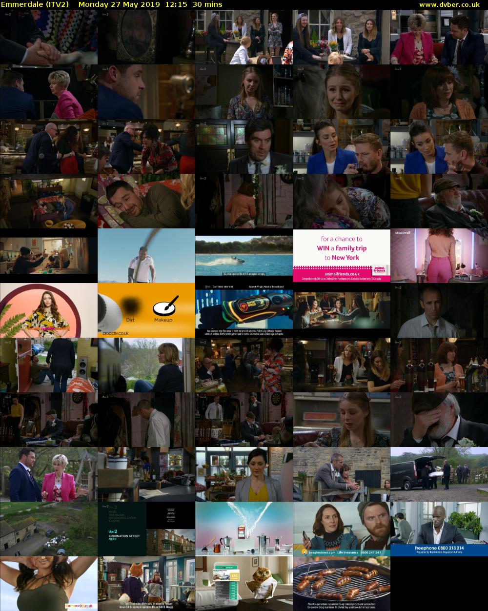 Emmerdale (ITV2) Monday 27 May 2019 12:15 - 12:45