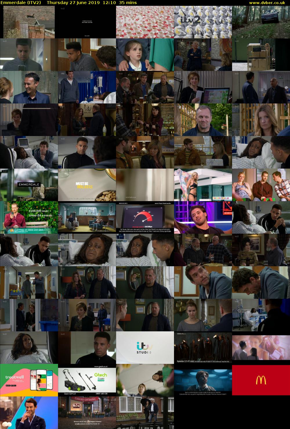 Emmerdale (ITV2) Thursday 27 June 2019 12:10 - 12:45