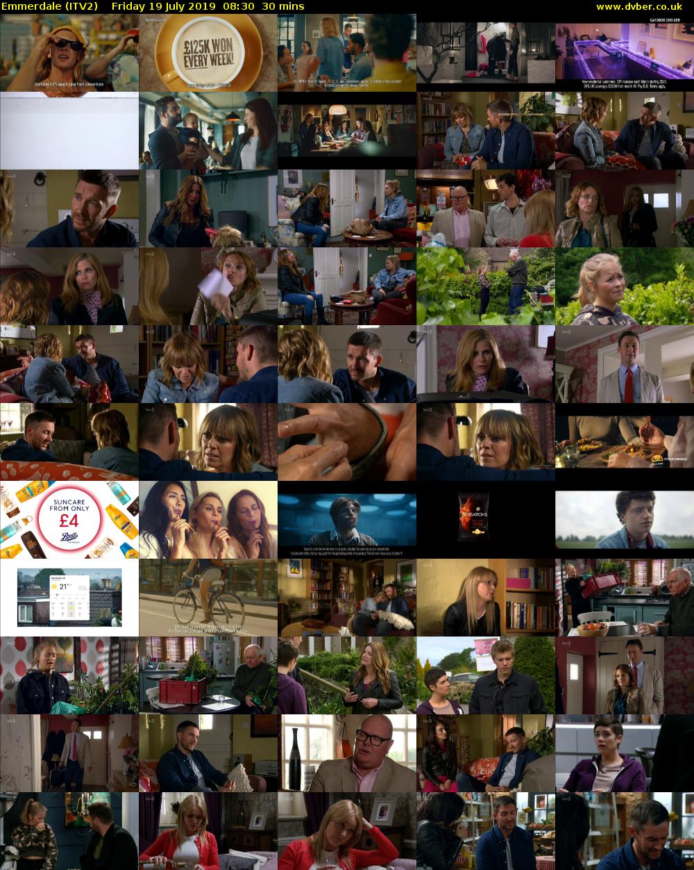 Emmerdale (ITV2) Friday 19 July 2019 08:30 - 09:00