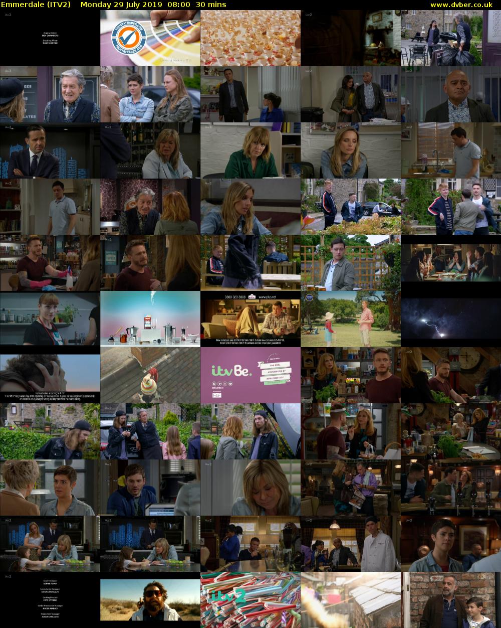 Emmerdale (ITV2) Monday 29 July 2019 08:00 - 08:30