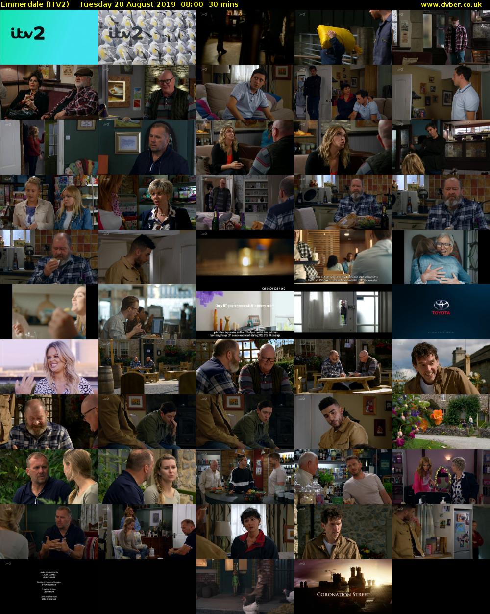 Emmerdale (ITV2) Tuesday 20 August 2019 08:00 - 08:30