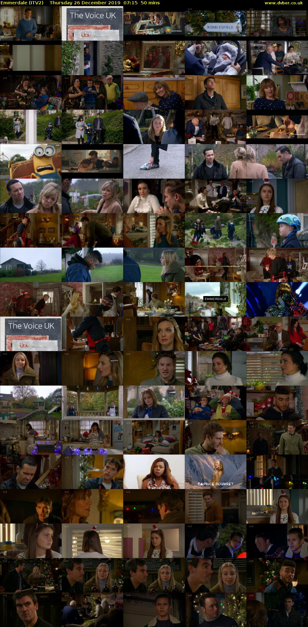 Emmerdale (ITV2) Thursday 26 December 2019 07:15 - 08:05