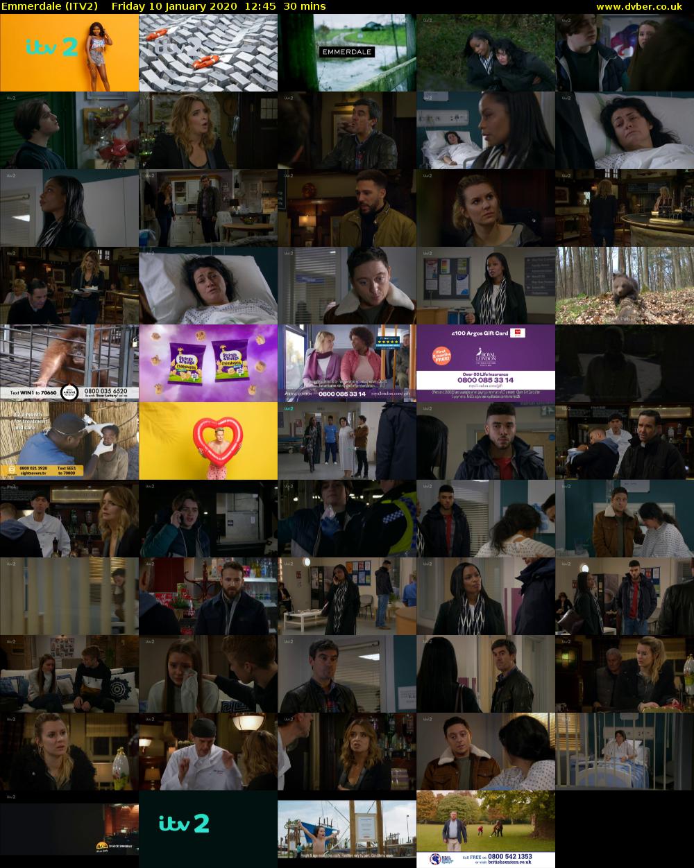 Emmerdale (ITV2) Friday 10 January 2020 12:45 - 13:15