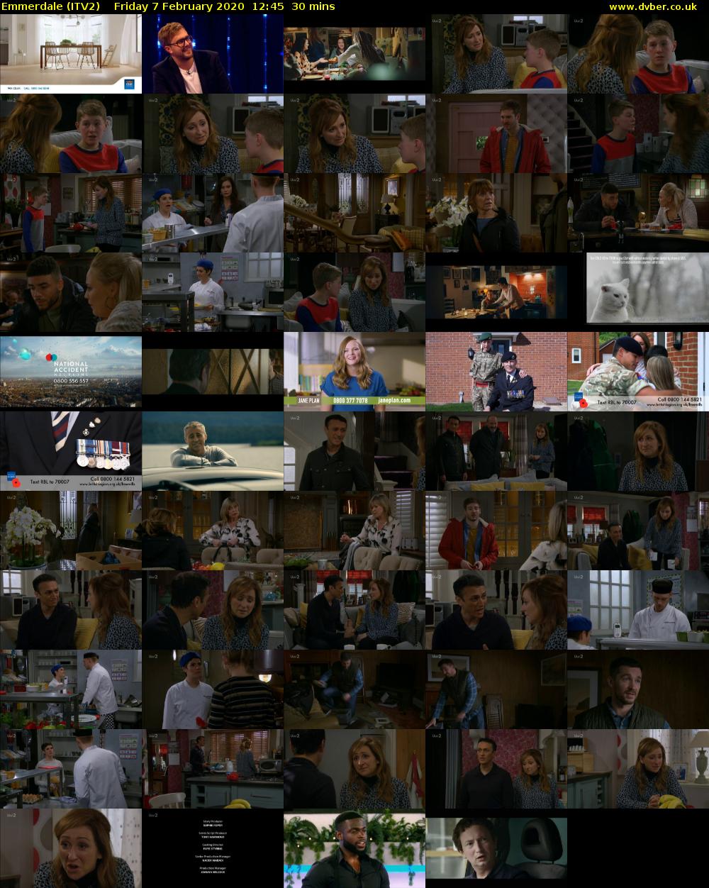Emmerdale (ITV2) Friday 7 February 2020 12:45 - 13:15