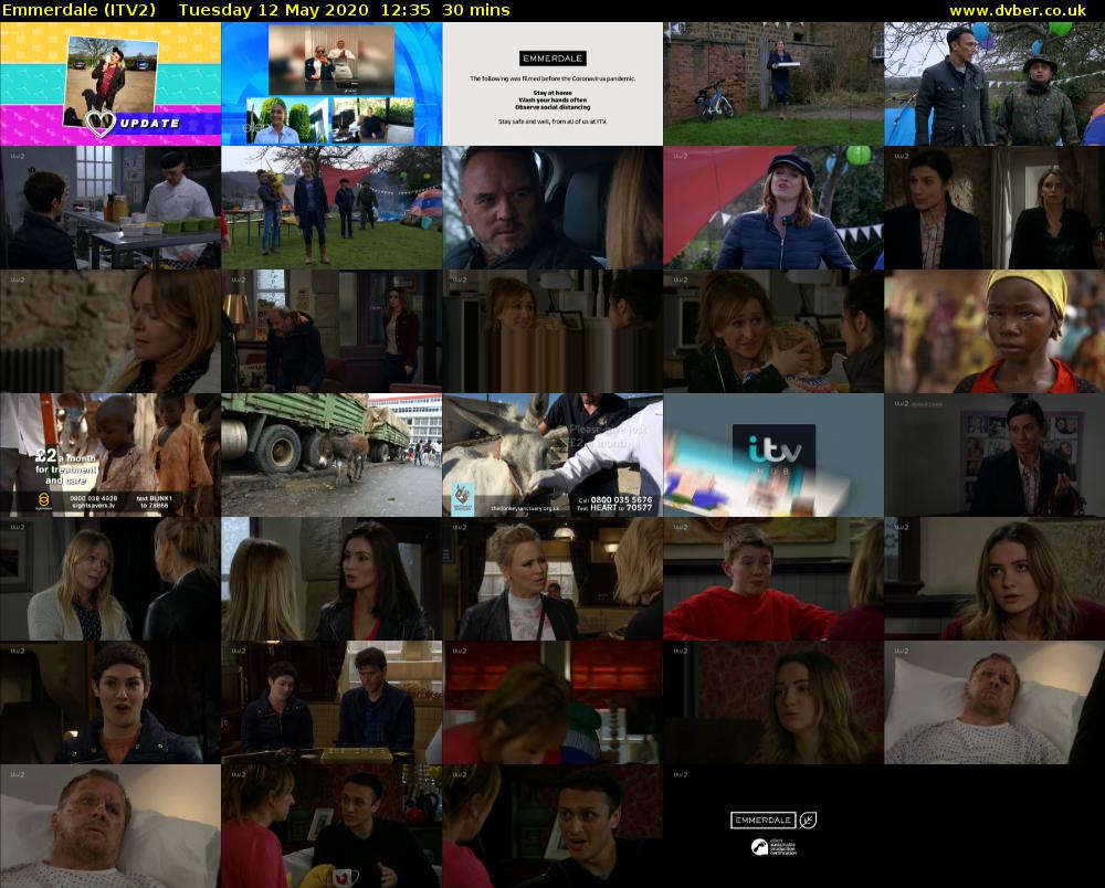 Emmerdale (ITV2) Tuesday 12 May 2020 12:35 - 13:05
