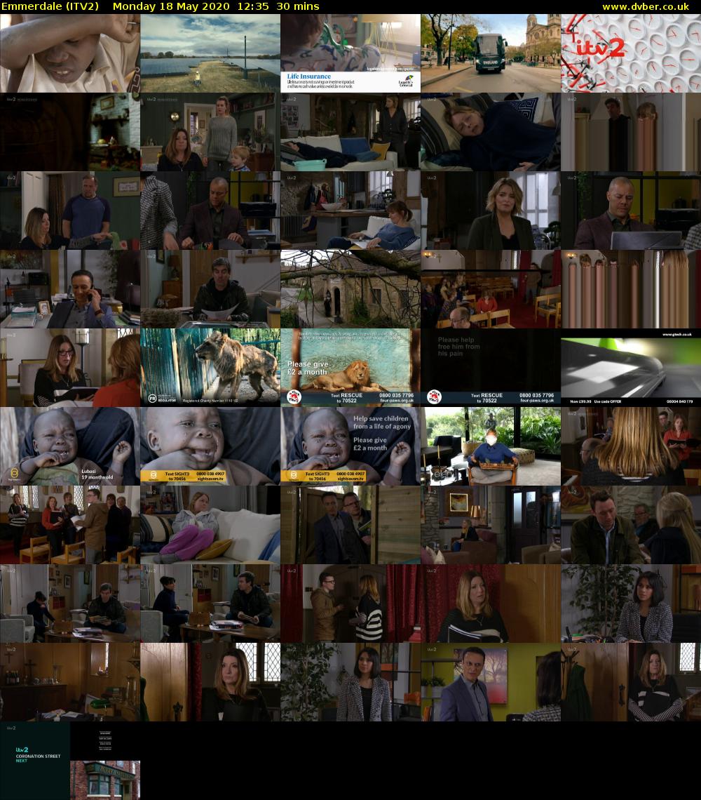 Emmerdale (ITV2) Monday 18 May 2020 12:35 - 13:05