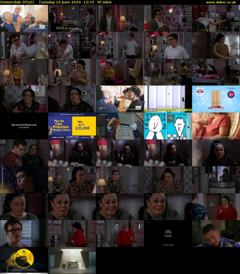 Emmerdale (ITV2) Tuesday 16 June 2020 12:15 - 12:45