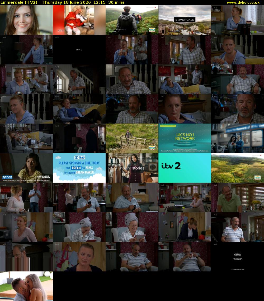 Emmerdale (ITV2) Thursday 18 June 2020 12:15 - 12:45
