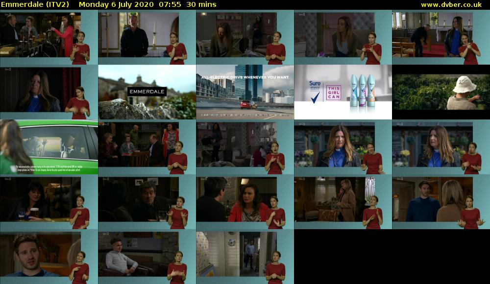 Emmerdale (ITV2) Monday 6 July 2020 07:55 - 08:25