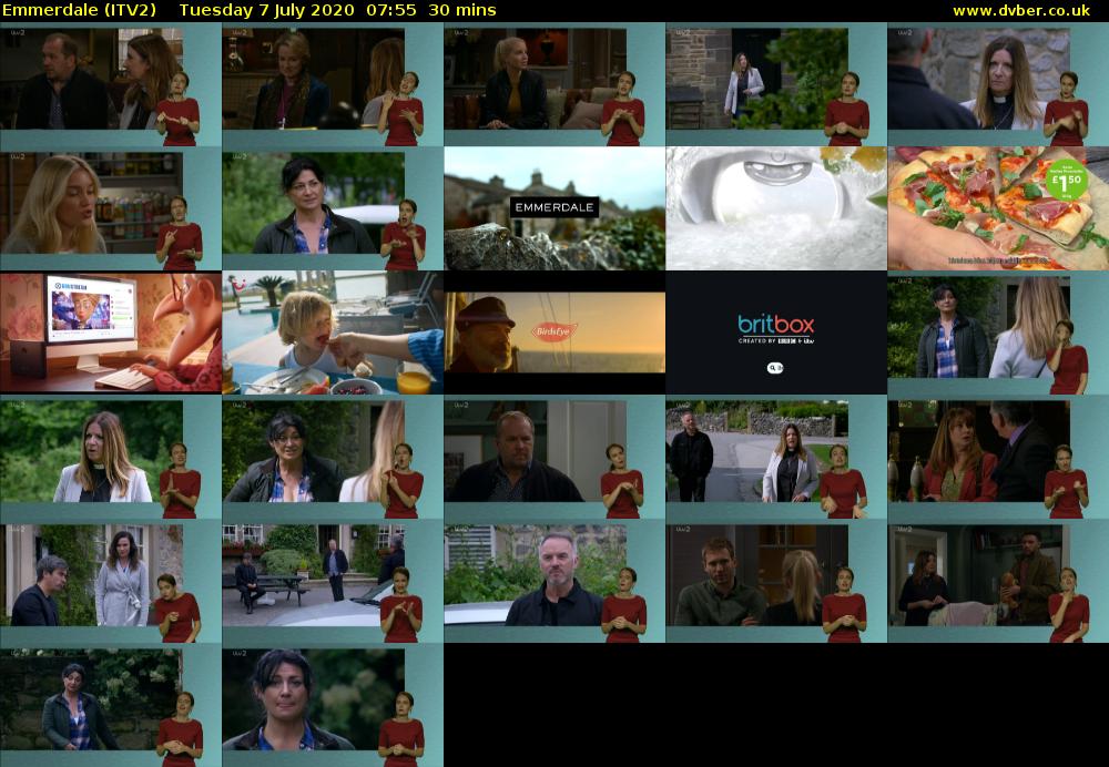 Emmerdale (ITV2) Tuesday 7 July 2020 07:55 - 08:25