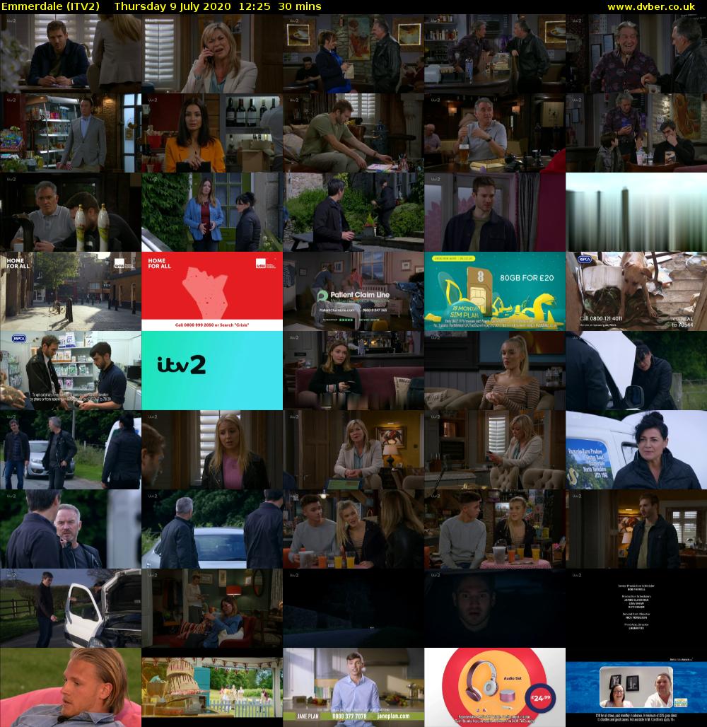 Emmerdale (ITV2) Thursday 9 July 2020 12:25 - 12:55