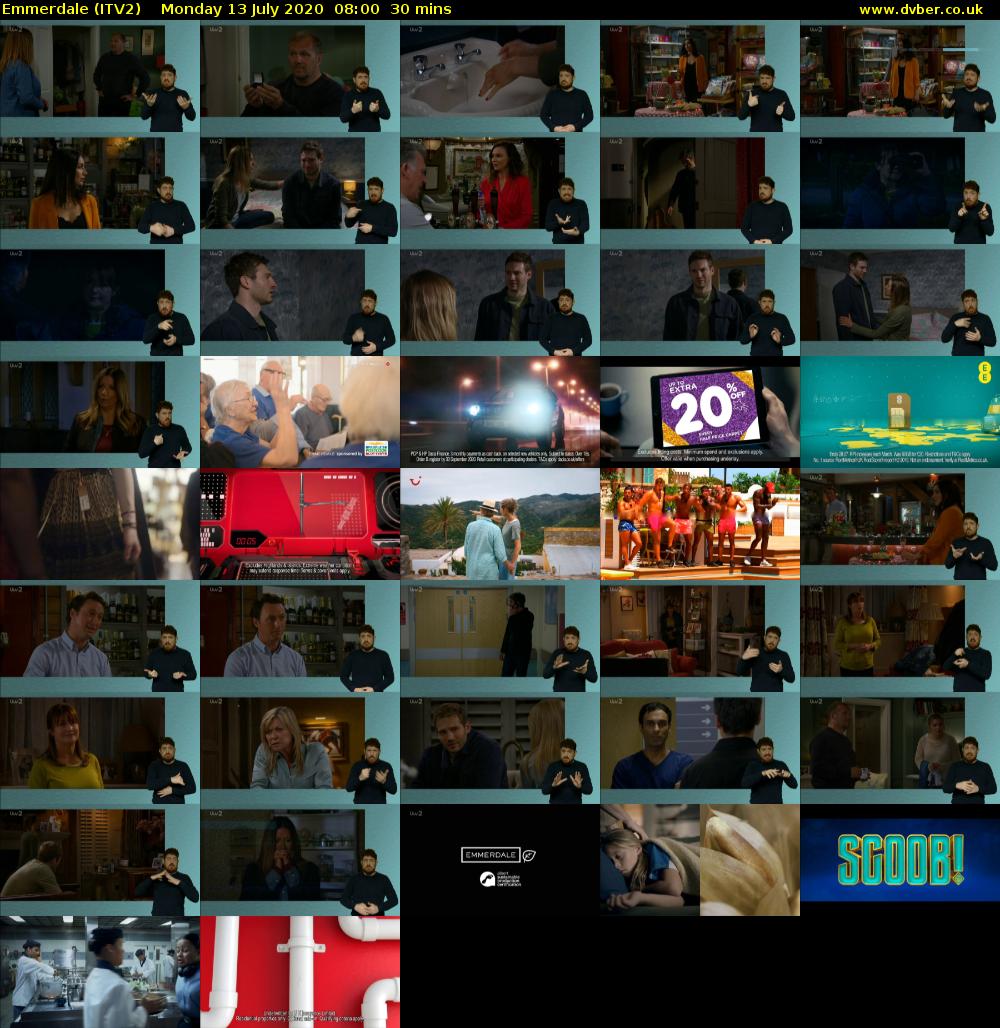 Emmerdale (ITV2) Monday 13 July 2020 08:00 - 08:30