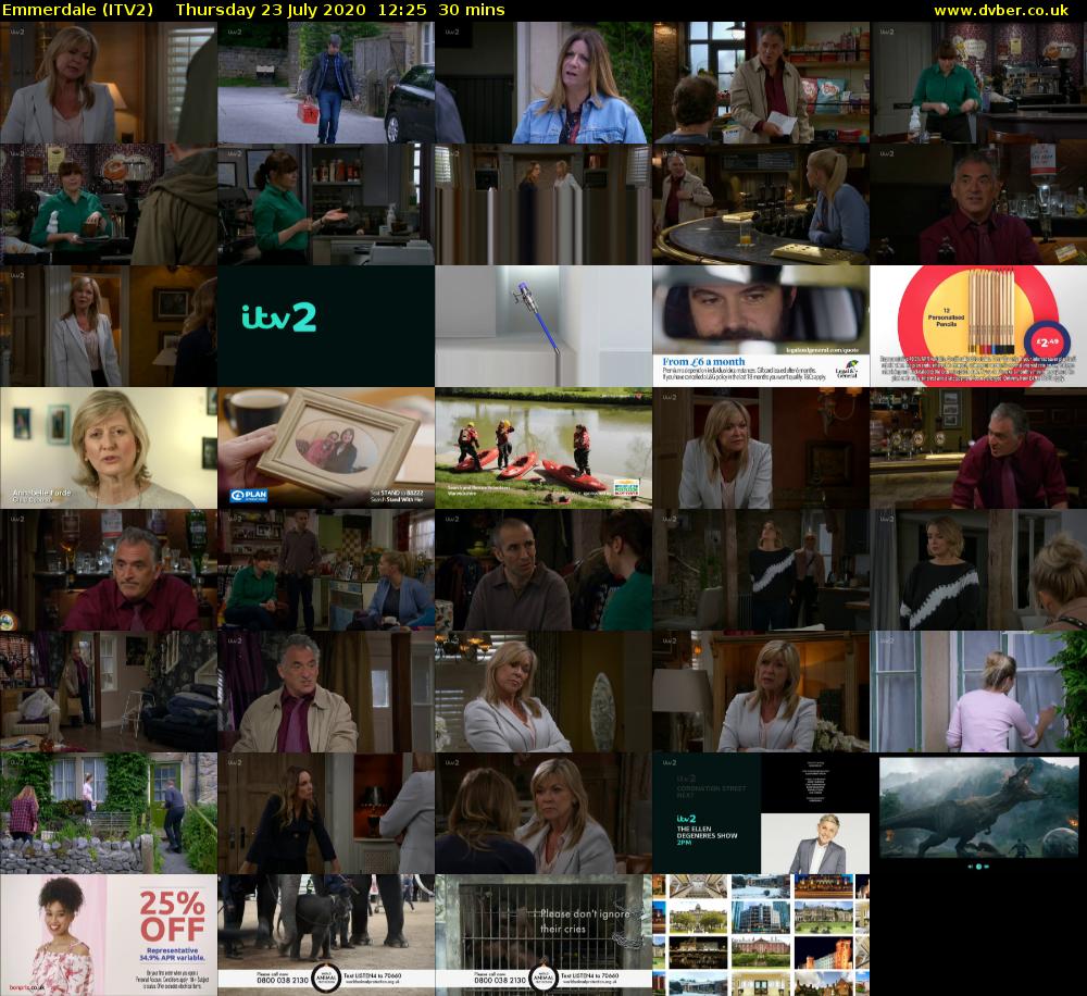 Emmerdale (ITV2) Thursday 23 July 2020 12:25 - 12:55