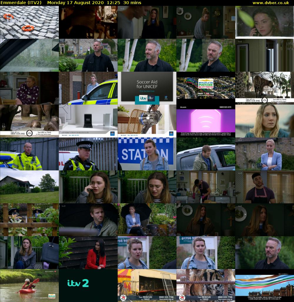 Emmerdale (ITV2) Monday 17 August 2020 12:25 - 12:55