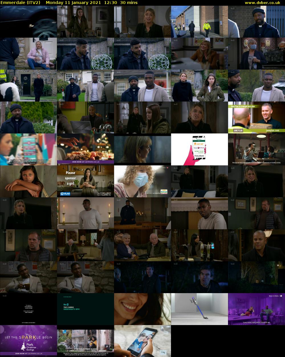 Emmerdale (ITV2) Monday 11 January 2021 12:30 - 13:00