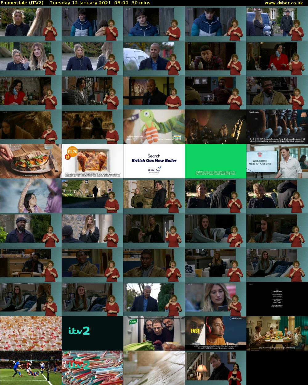 Emmerdale (ITV2) Tuesday 12 January 2021 08:00 - 08:30