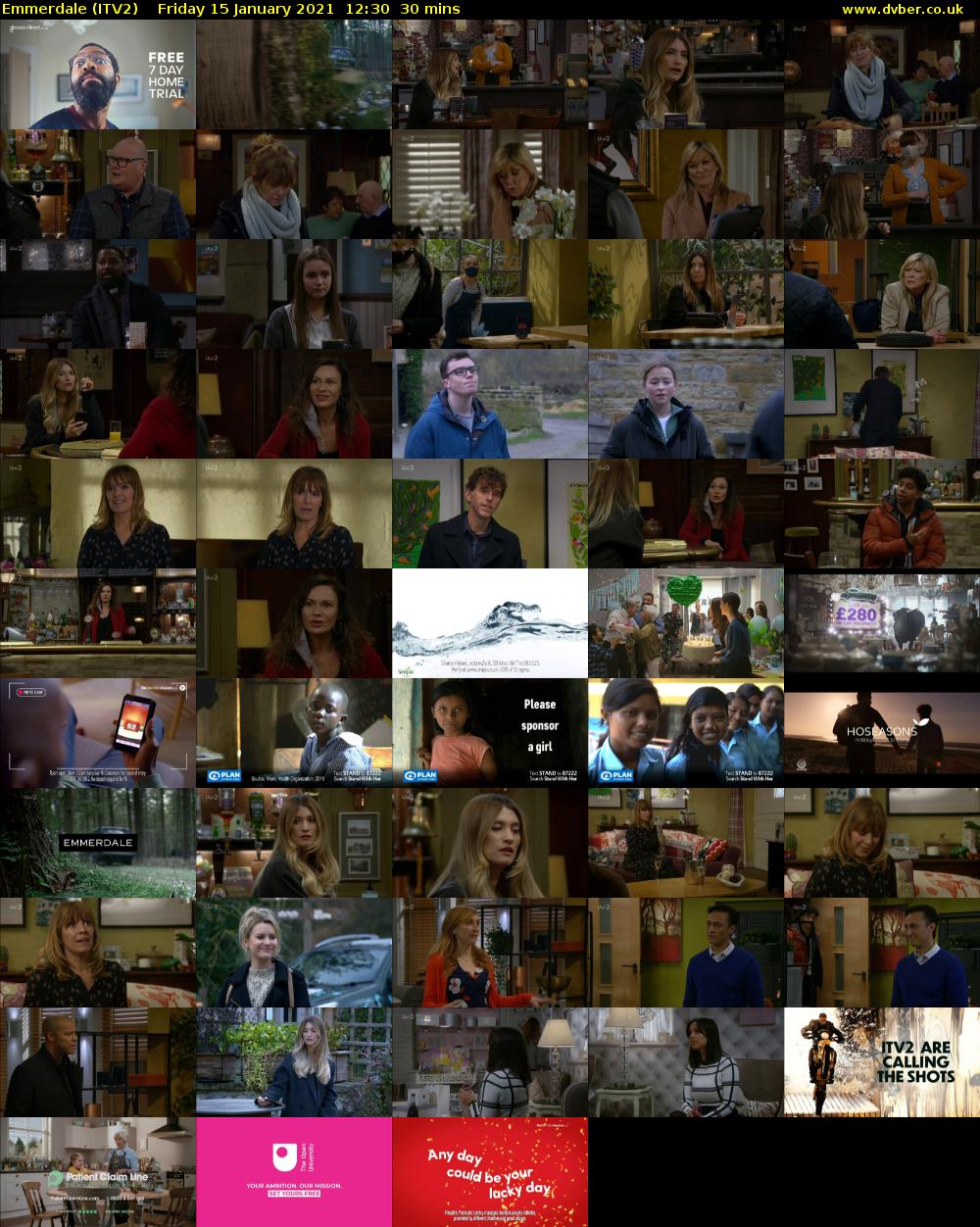 Emmerdale (ITV2) Friday 15 January 2021 12:30 - 13:00