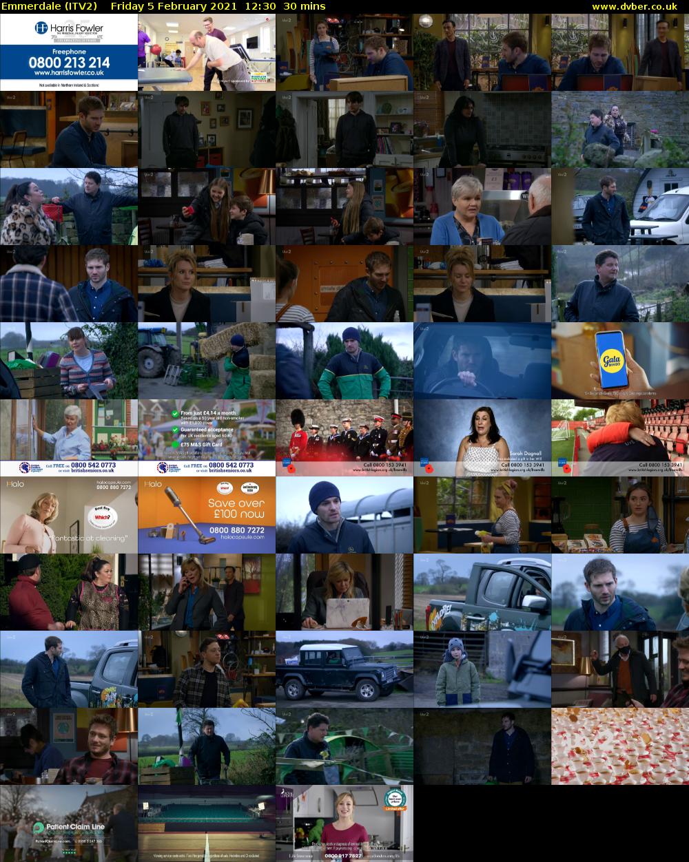 Emmerdale (ITV2) Friday 5 February 2021 12:30 - 13:00