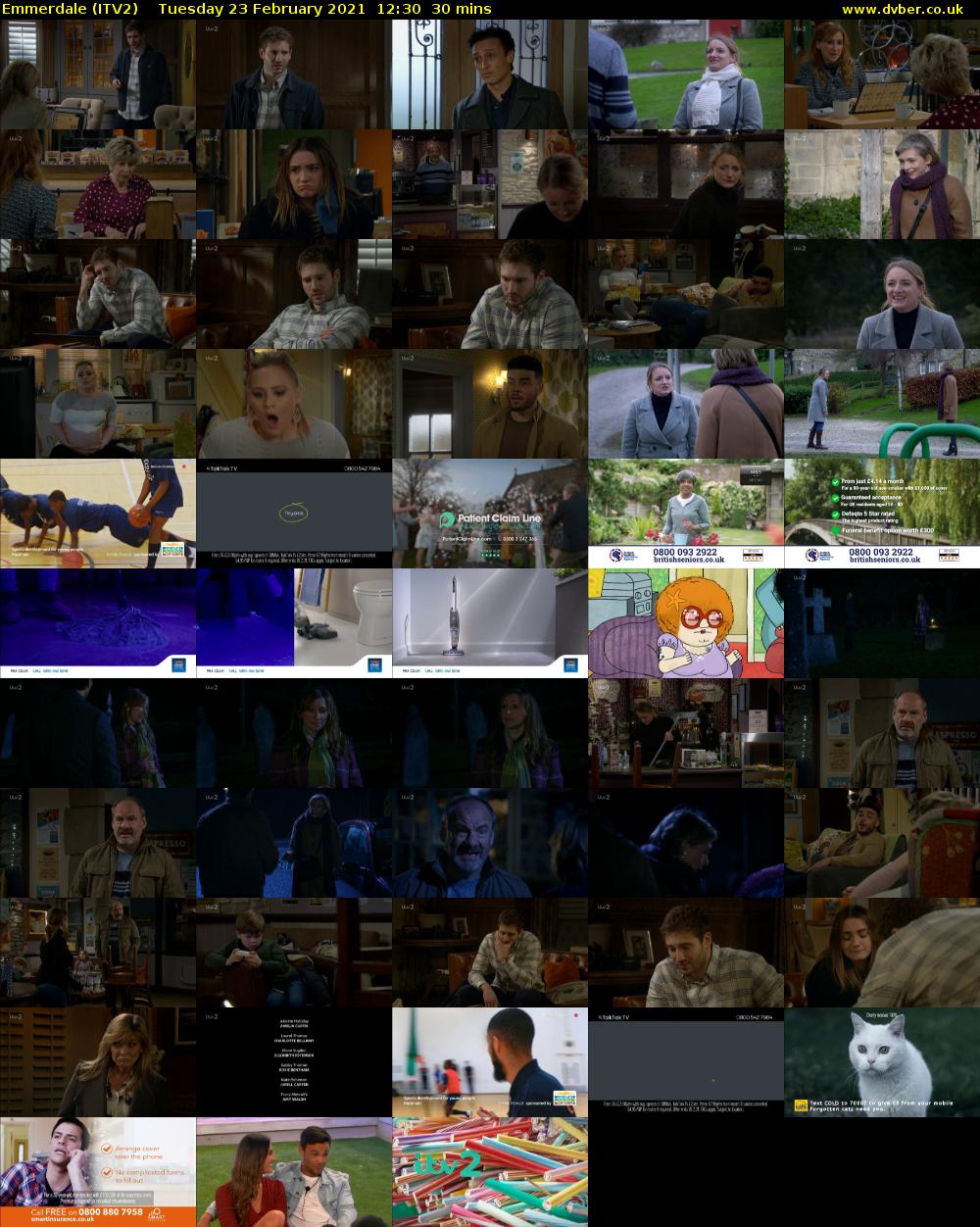 Emmerdale (ITV2) Tuesday 23 February 2021 12:30 - 13:00