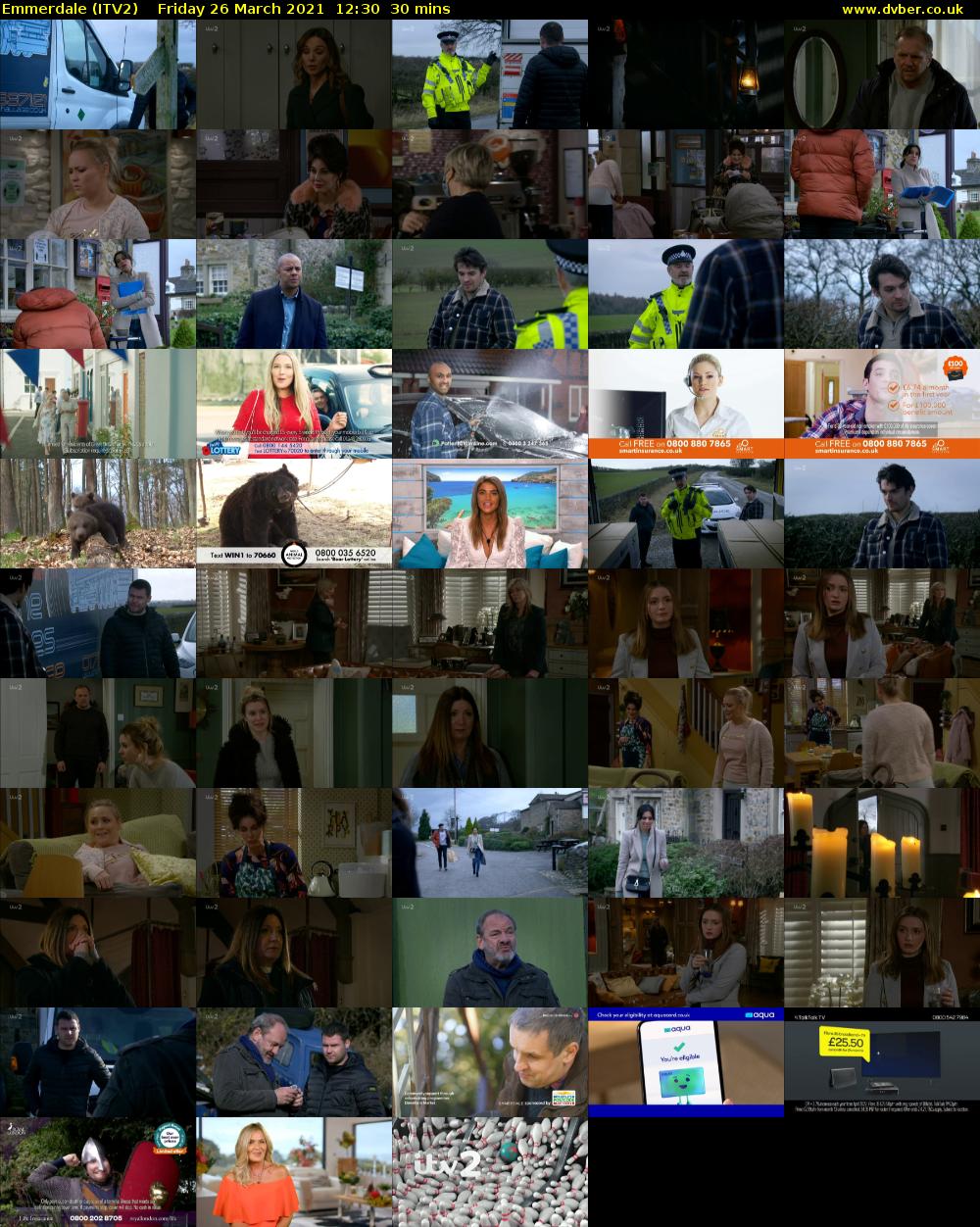 Emmerdale (ITV2) Friday 26 March 2021 12:30 - 13:00