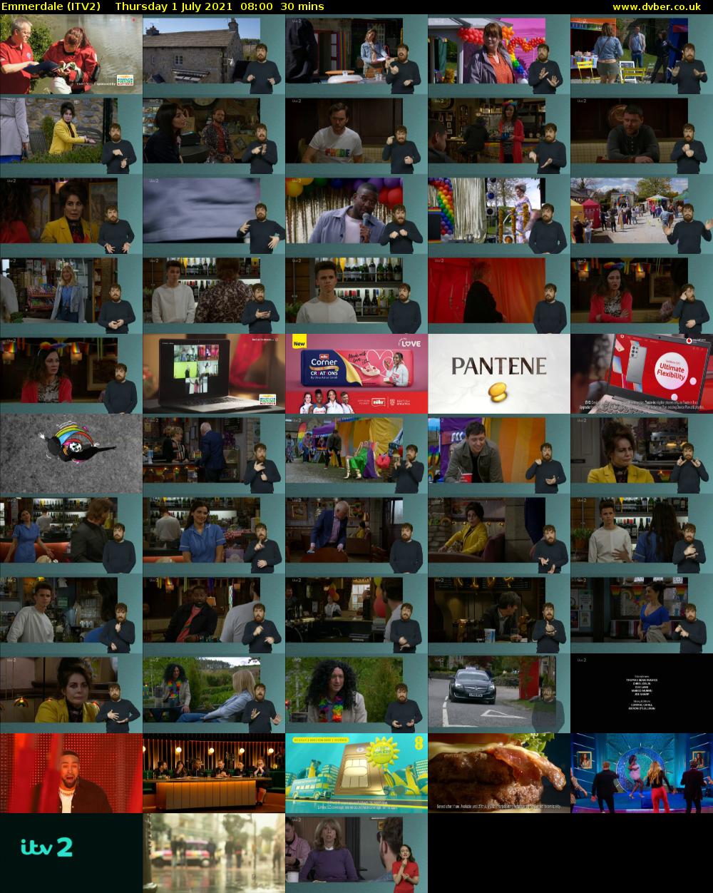 Emmerdale (ITV2) Thursday 1 July 2021 08:00 - 08:30