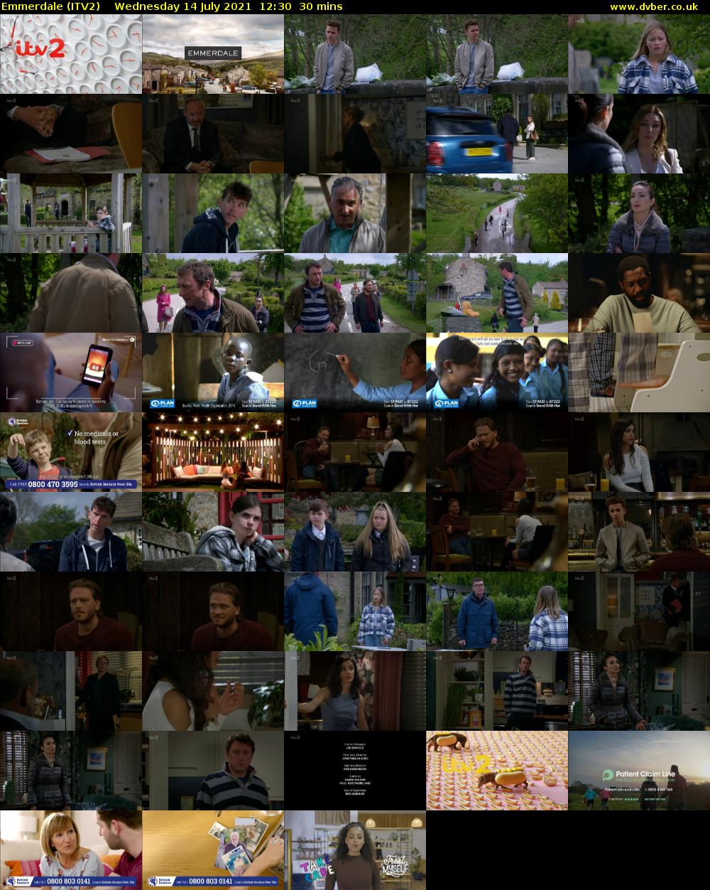 Emmerdale (ITV2) Wednesday 14 July 2021 12:30 - 13:00